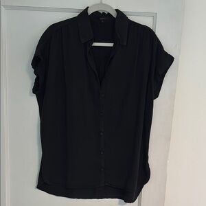 Quince Black Button-Down Shirt